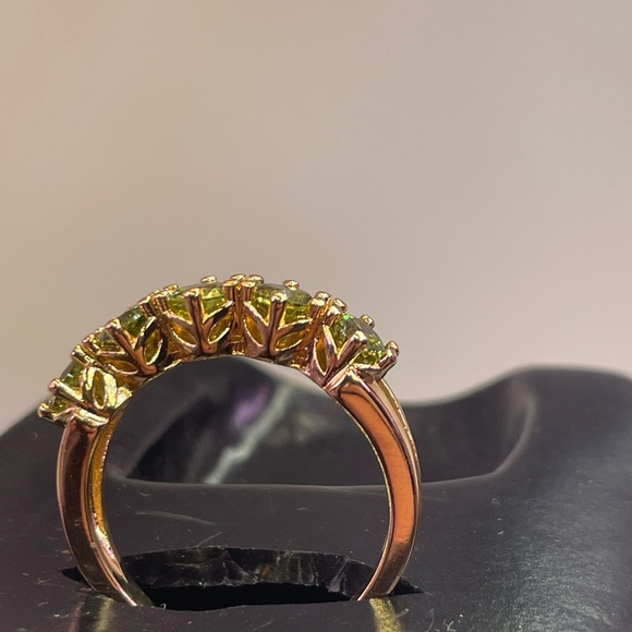 1.8ct PERIDOT 14k plated RING-size 7 - Picture 7 of 11